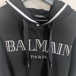Balmain Black and White Men's Hoodie